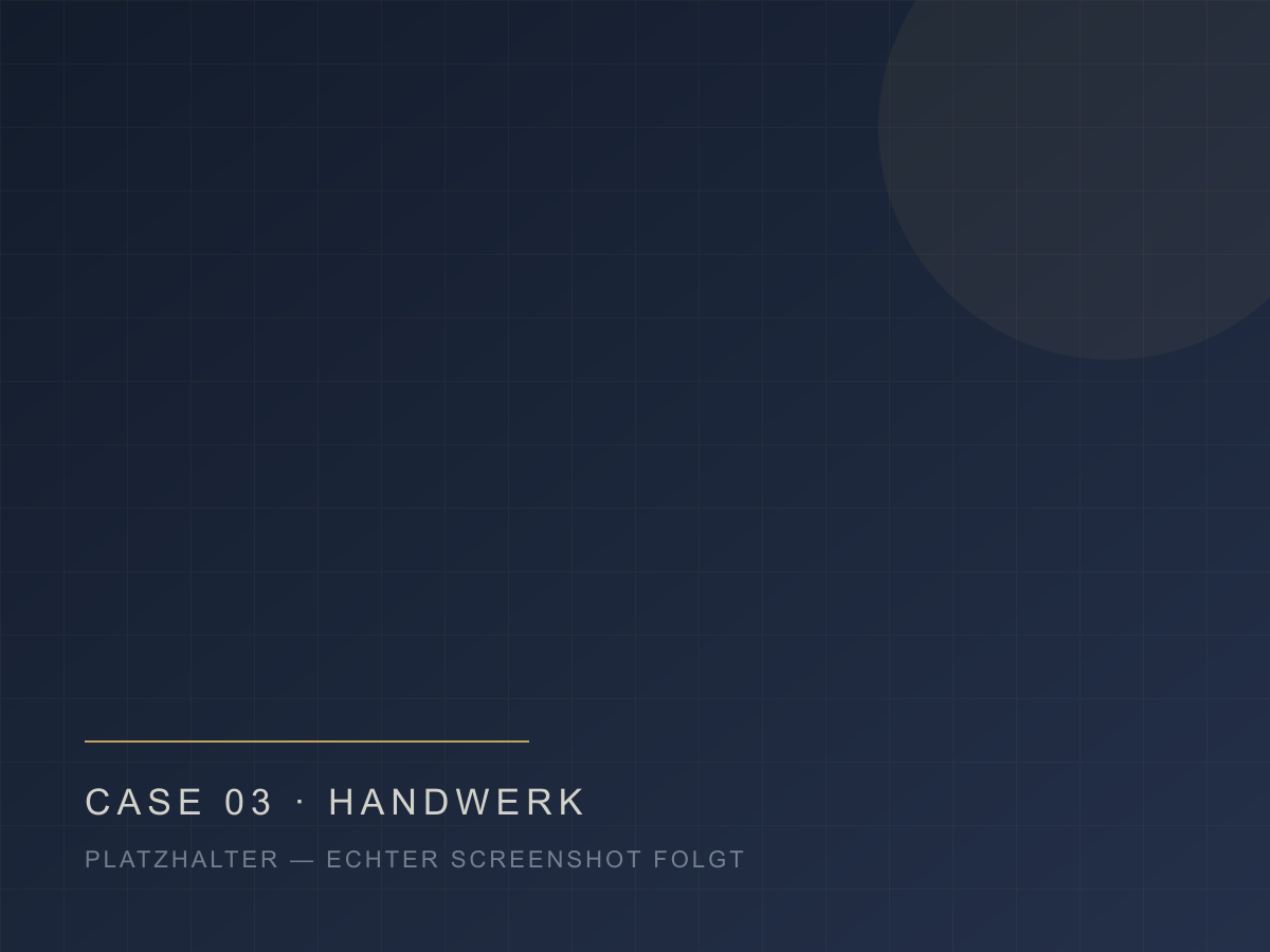 Vorschau des Webprojekts für Elektro Weidner GmbH (Platzhalter)