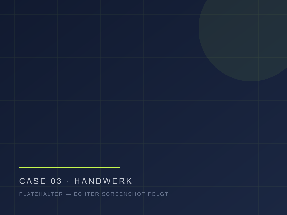 Vorschau des Webprojekts für Elektro Weidner GmbH (Platzhalter)